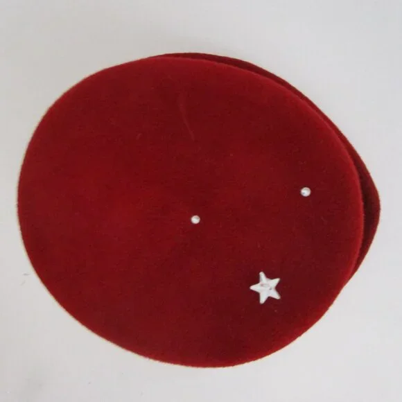 Rhinestone Stars Moon Felt Mini Top Hat Art Deco Derby Church display picture 1